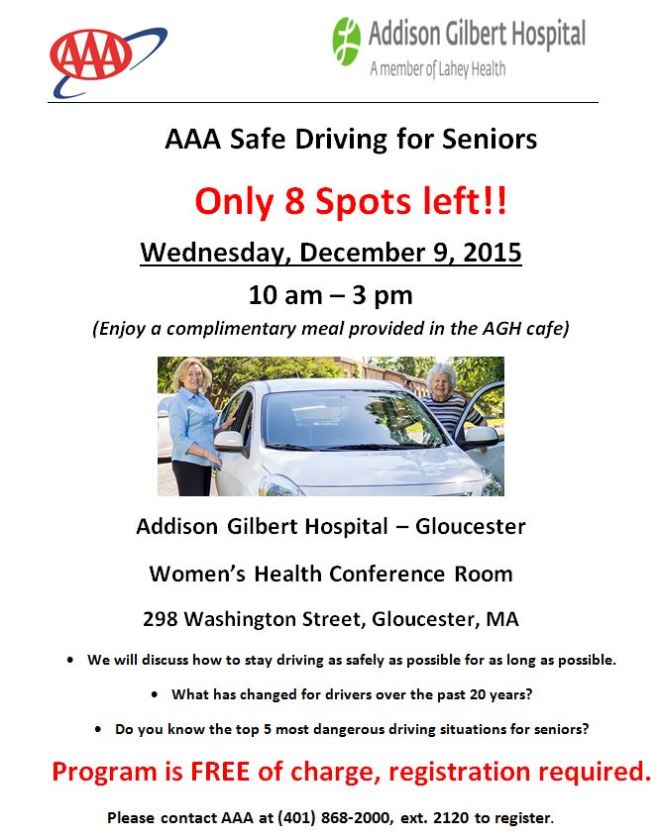 AAA & AGH Safe Driving Class