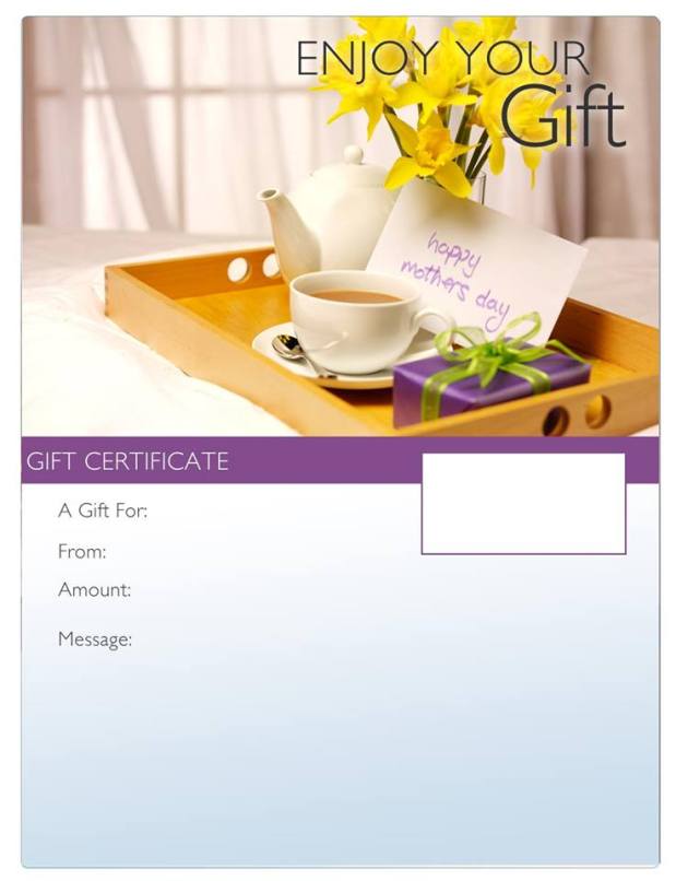 Mother’s Day Gift Certificates&nbsp;~
